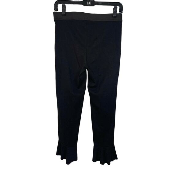 Bailey 44 Passion Ruffle-Hem Cropped Pants‎ Black Size Small - Picture 5 of 7